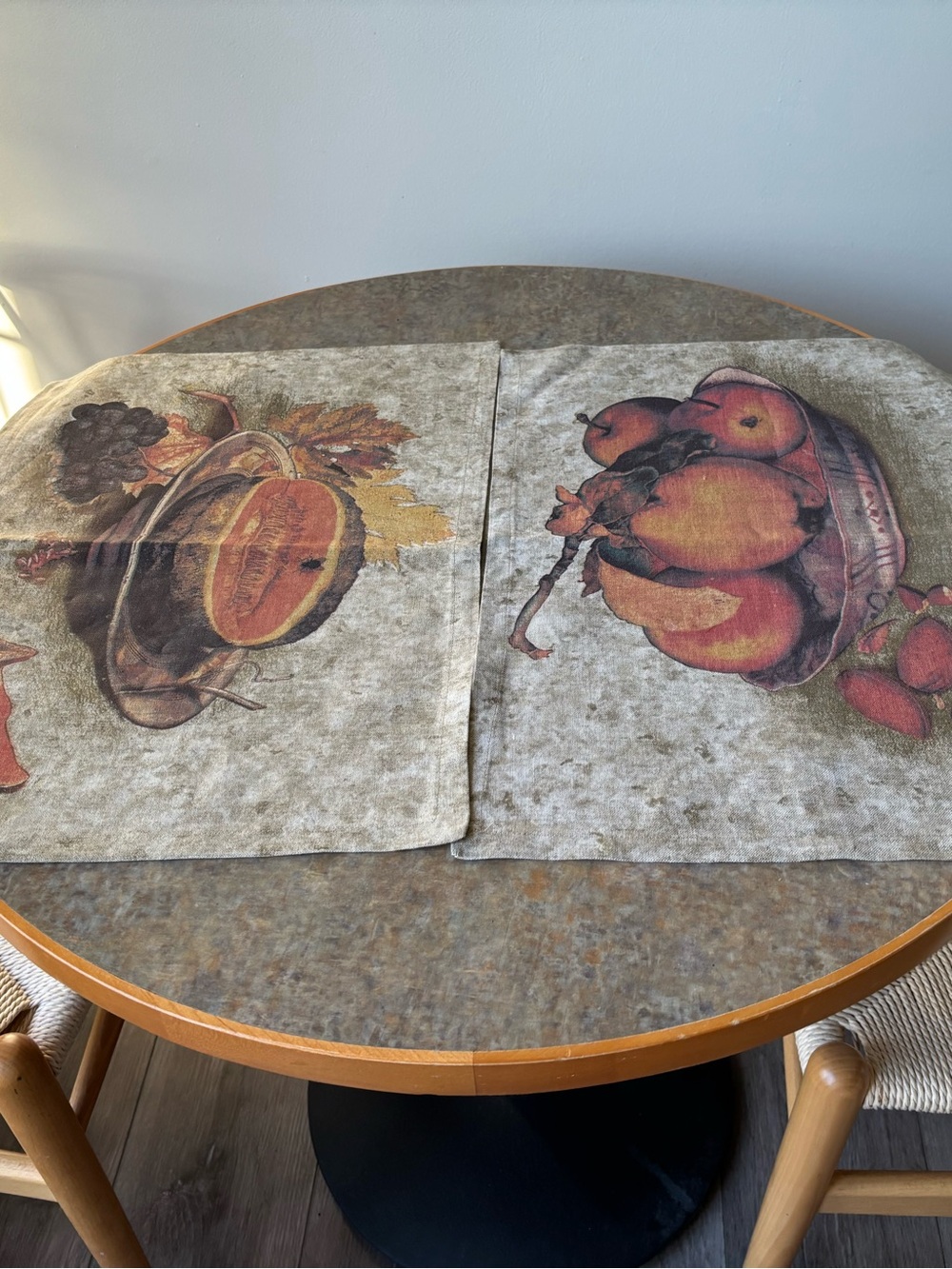 Anichini Vintage-Style Harvest  linen placemats - Set of 4